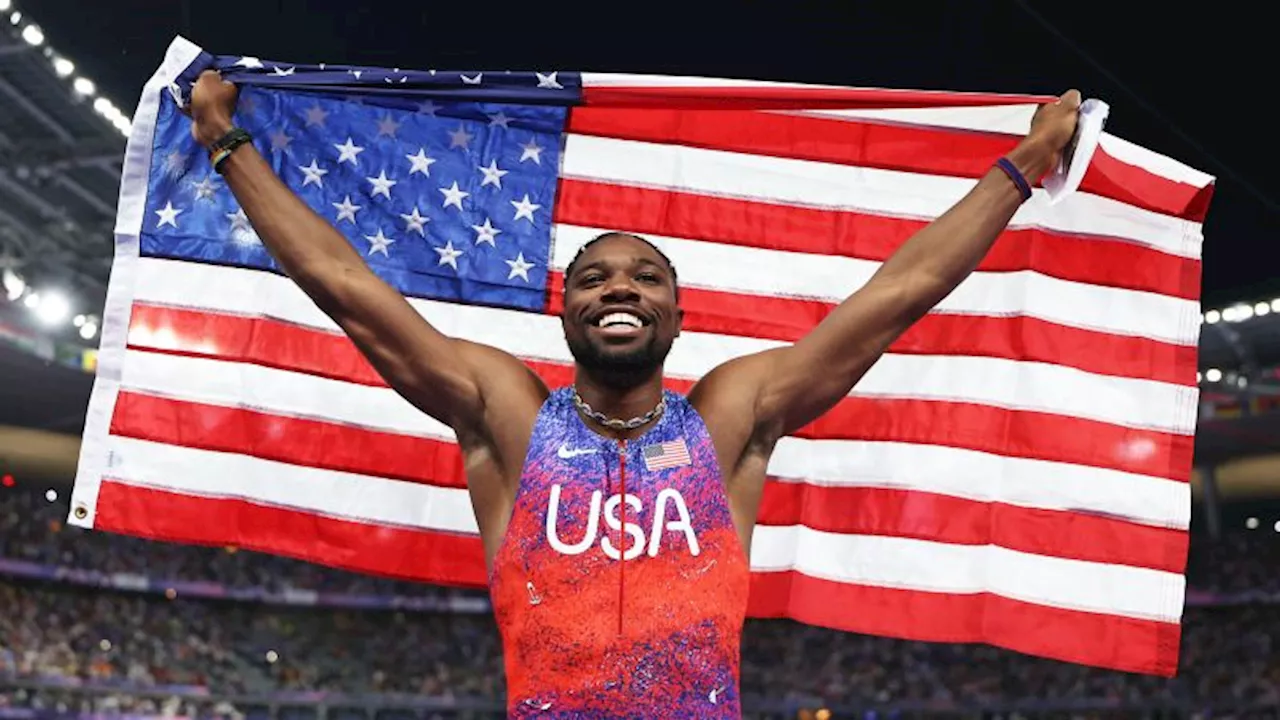 Noah Lyles takes the Olympic gold in the 100-meter dash by the slimmest of margins