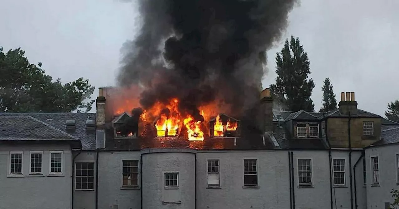 Massive fire breaks out in Glasgow building as emergency services rush to scene