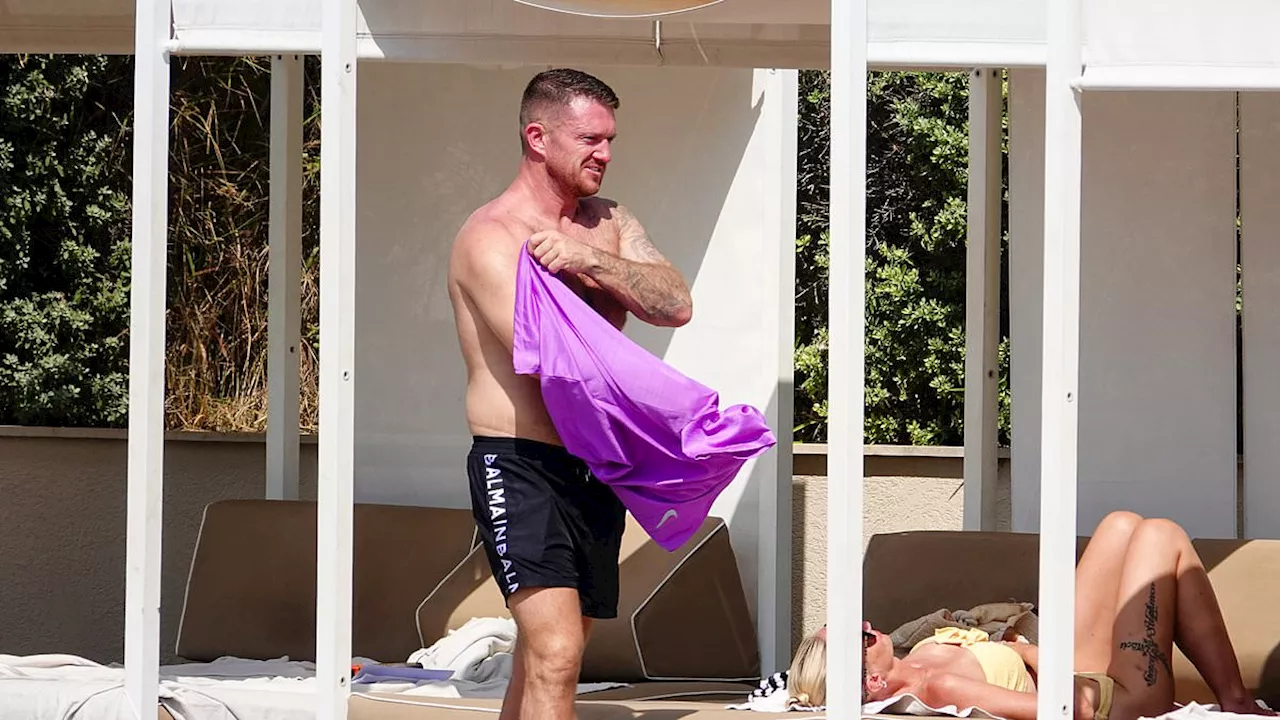 Tommy Robinson suns himself at an five-star hotel in Cyprus