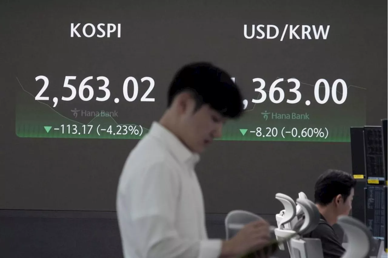 Dow drops 860 points, and Japanese stocks suffer worst crash since 1987 amid U.S. economy worries