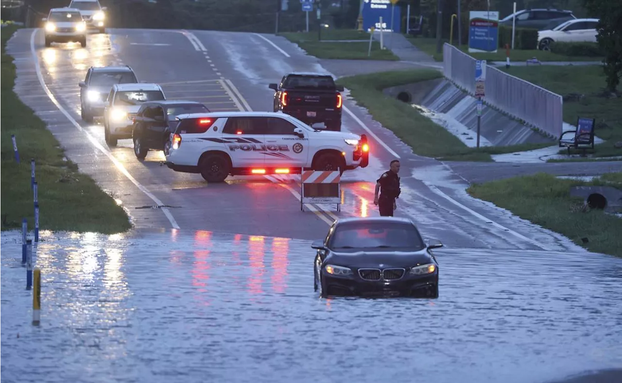 Debby se debilita a tormenta tropical tras tocar tierra en Florida como un huracán