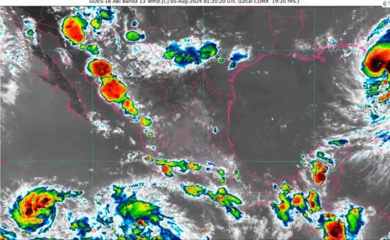 Posible ciclón tropical provocará lluvias fuertes este lunes 5 de agosto, prevé Conagua