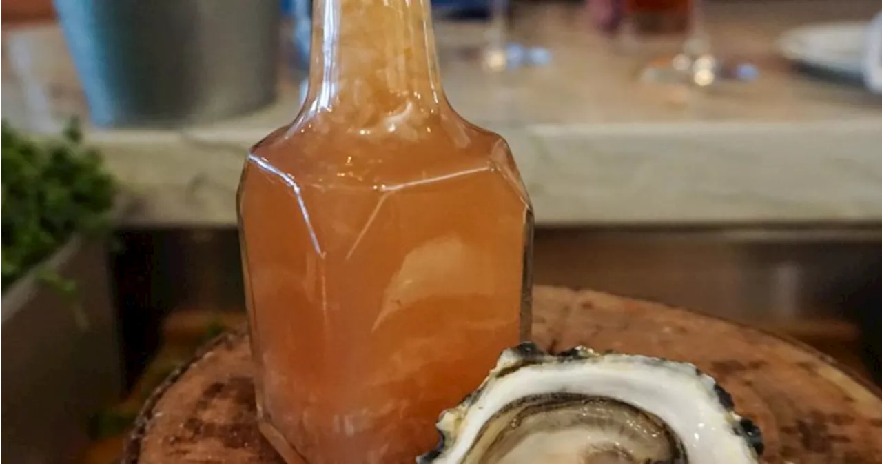 Apple cider Mignonette, pairs with Fanny Bay oysters