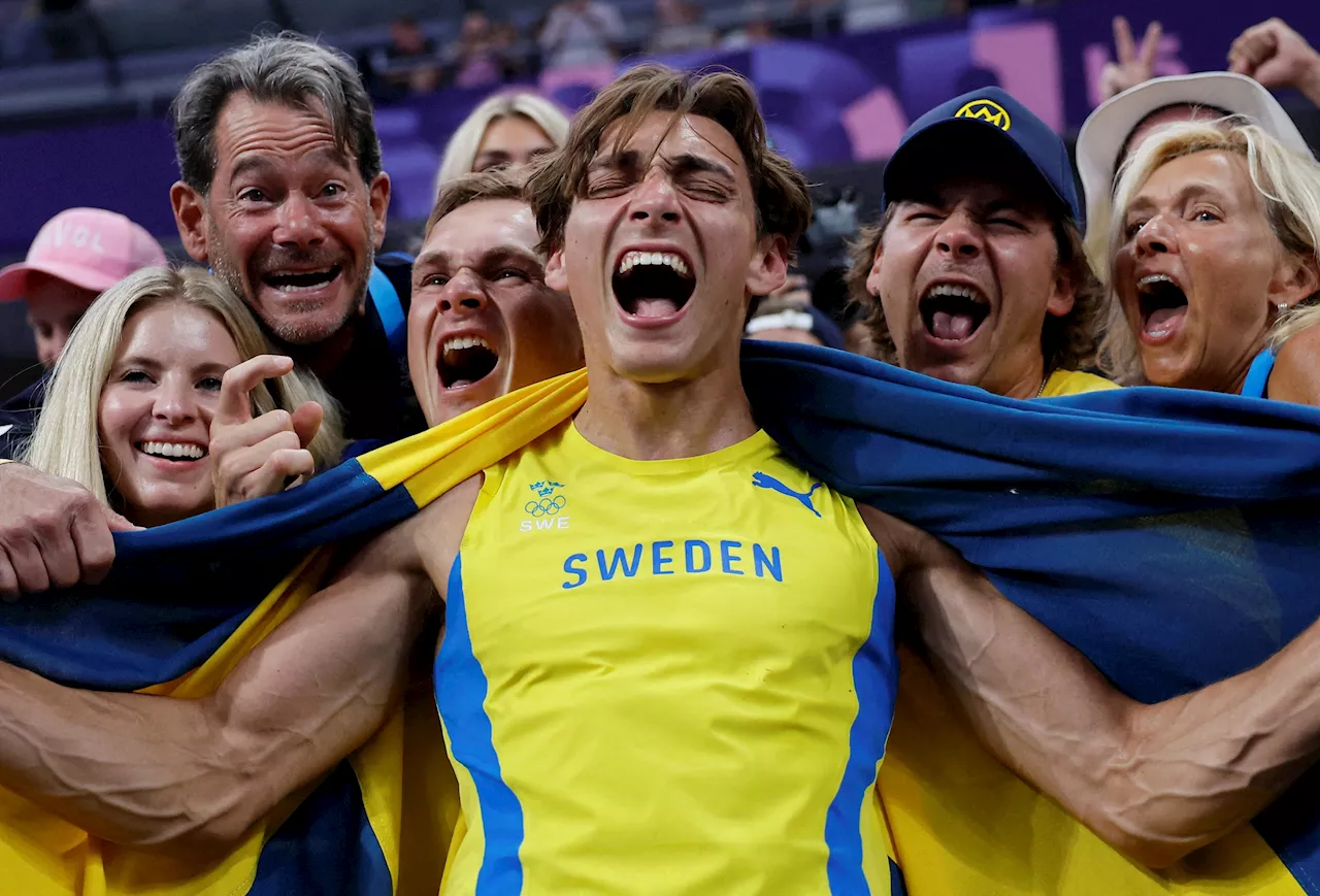 Duplantis caps golden night with world record in Paris Olympics