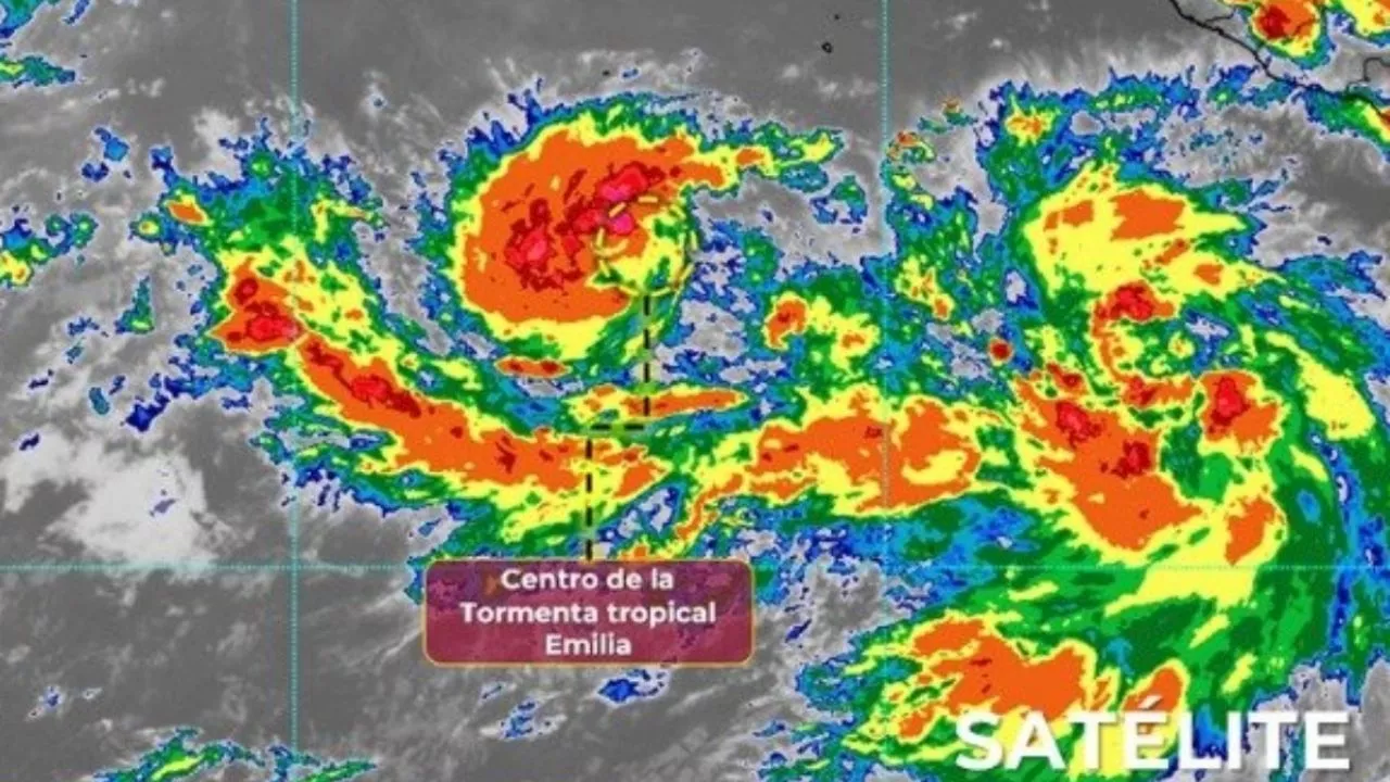 Se forma tormenta tropical Emilia en el Océano Pacífico, ¿qué estados de México impactará?