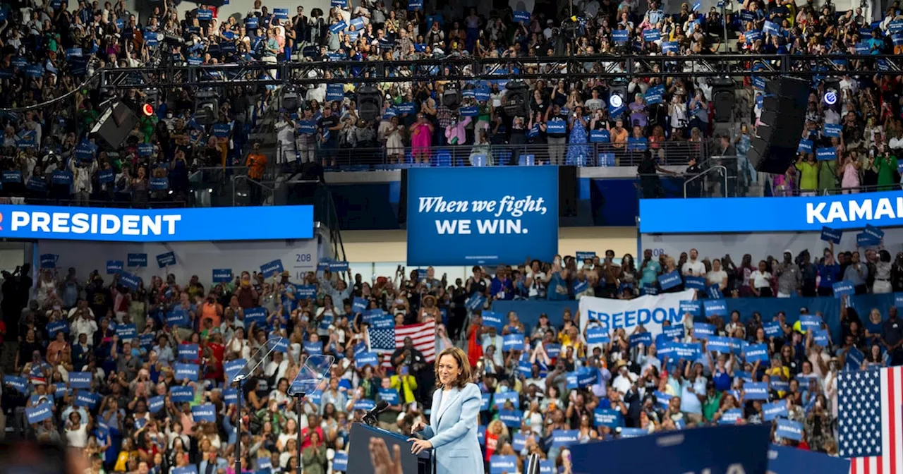 ‘I’ve been waiting for this my whole life’: Kamala Harris energises America’s women