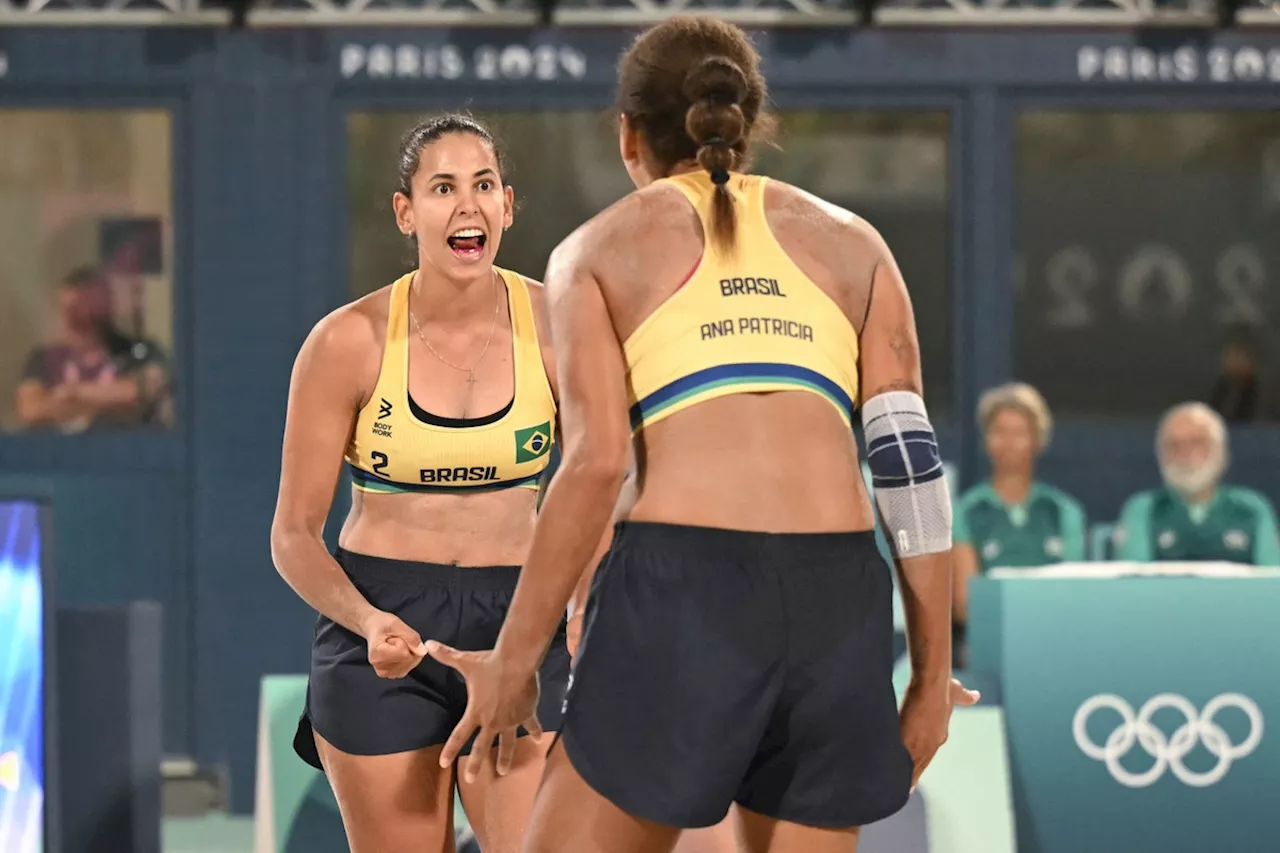 Olimpíadas Paris-2024: Ana Patrícia e Duda superam japonesas e avançam para as quartas do vôlei de praia