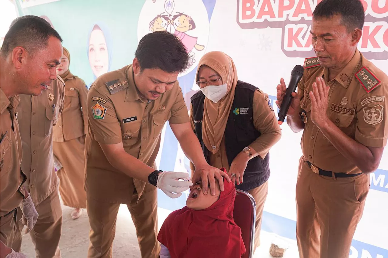 Bupati Abdul Azis Sebut Generasi Emas yang Dicanangkan Presiden Jokowi Harus Bebas Polio