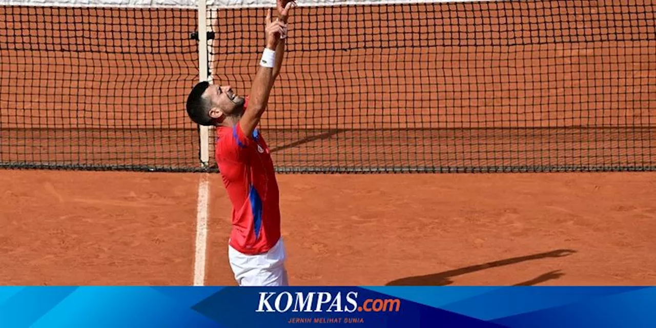 Djokovic Menangis, Berlutut di Lapangan, Akhirnya Raih Emas Olimpiade