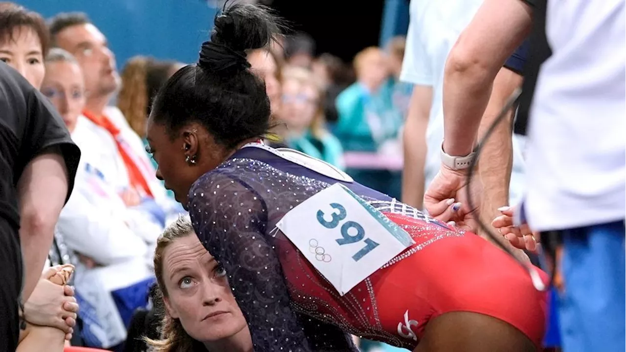 Simone Biles finishes off her return to the Olympics with a silver on floor exercise