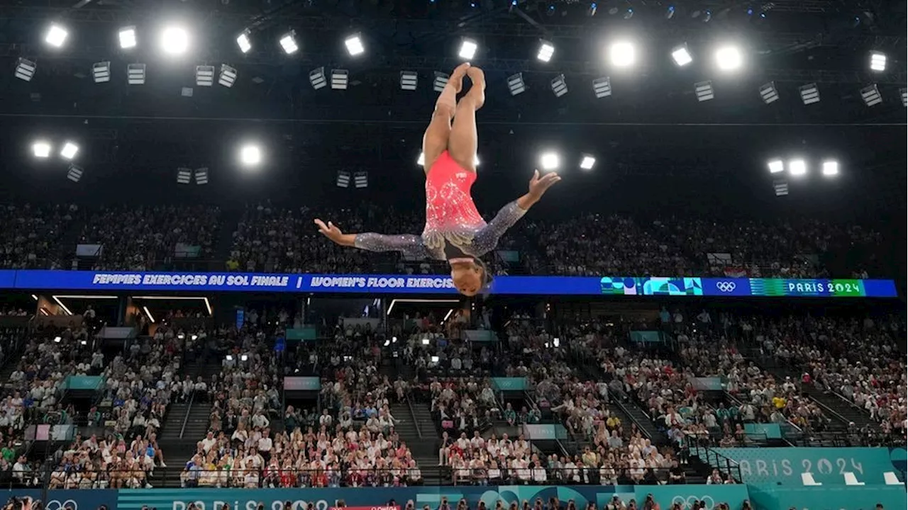 Simone Biles secures silver in floor exercise, missing gold at Paris Olympics