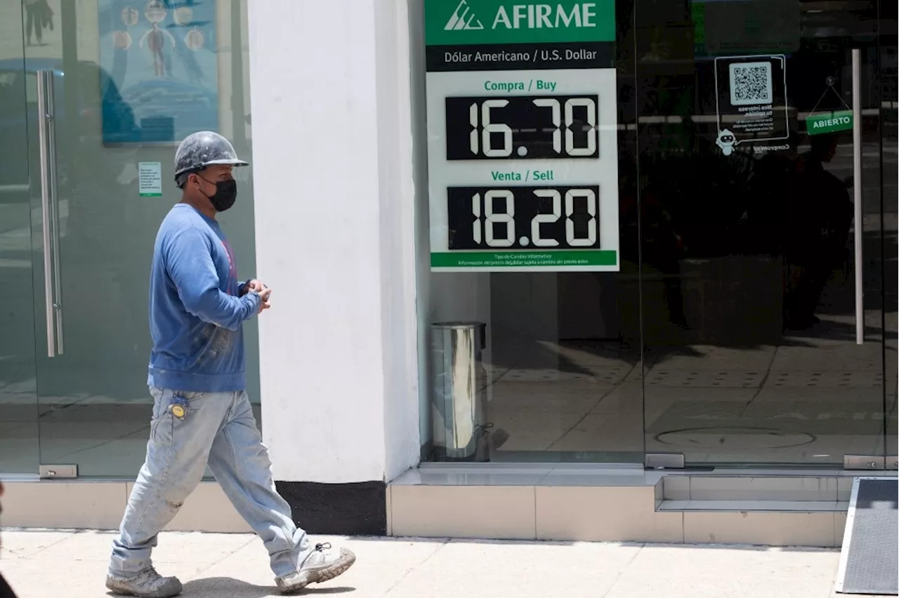 Sufren mercados financieros caídas este lunes; peso, en 19.64 por dólar