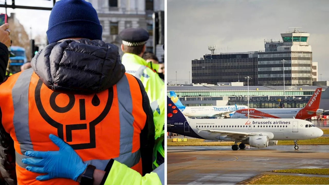 Four Just Stop Oil protesters arrested in police swoop near Manchester Airport