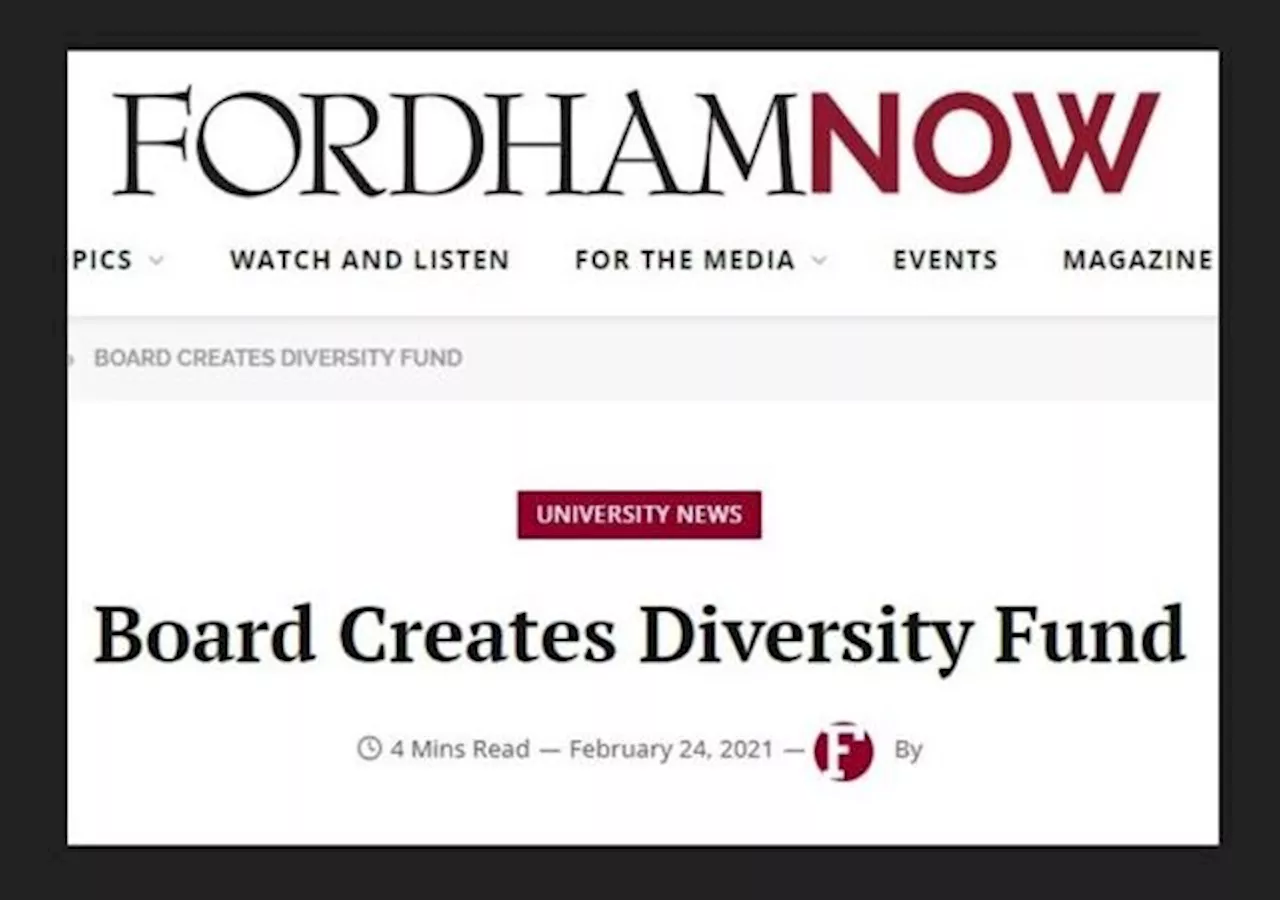 Race- and Ethnicity-Based Scholarships At Fordham University Challenged By Equal Protection Project