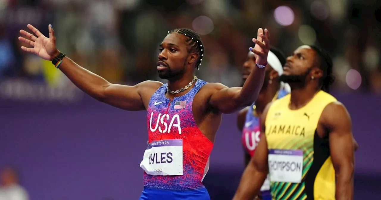 Noah Lyles speaks out on Olympic 100m final delay after track invader is detained