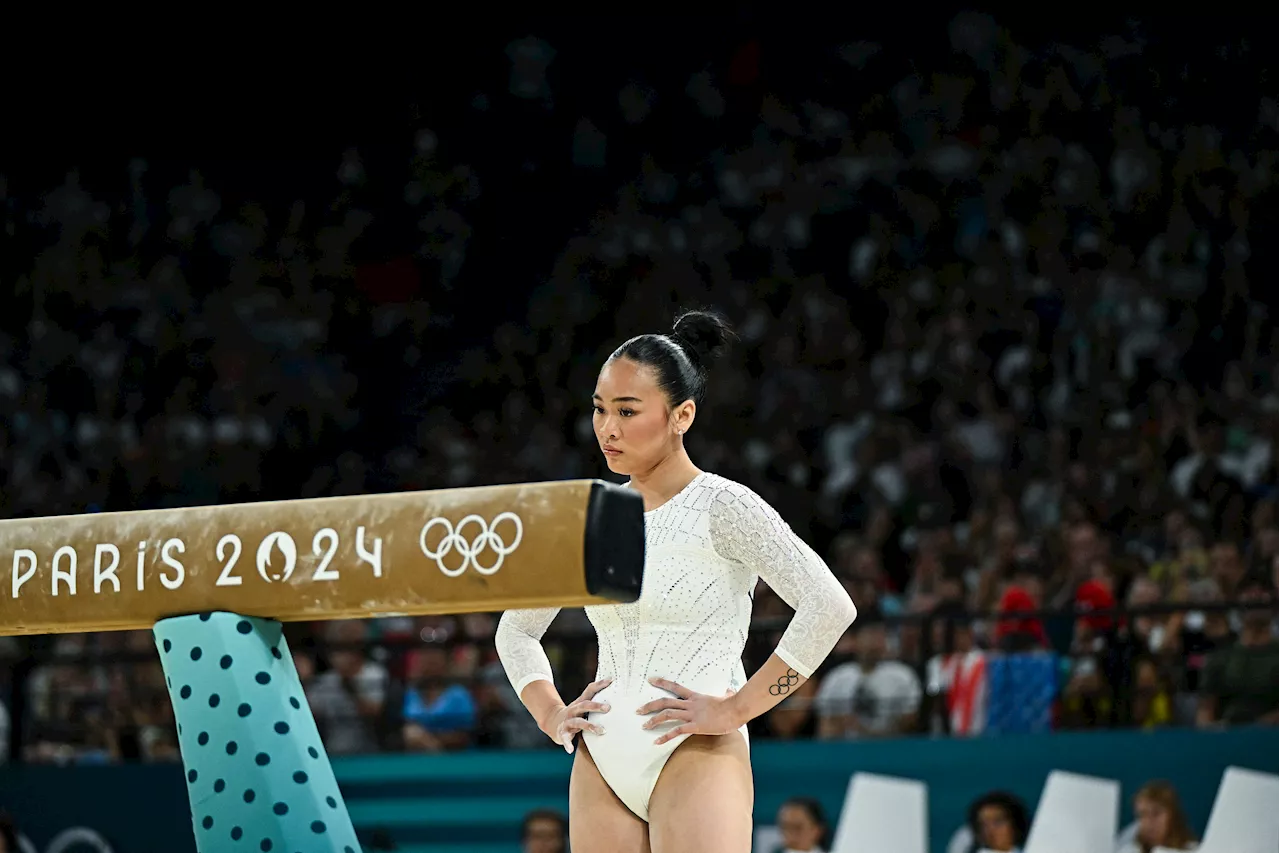 Suni Lee explains what led to shocking fall in women's gymnastics beam final at Olympics