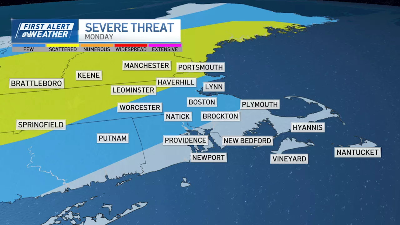 Severe thunderstorms possible Monday, Hurricane Debby could impact our region this week