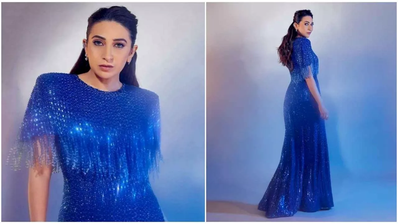 Karisma Kapoor ने पहना इतना महंगा ब्लू गाउन, कीमत उड़ा देगी आपके होश