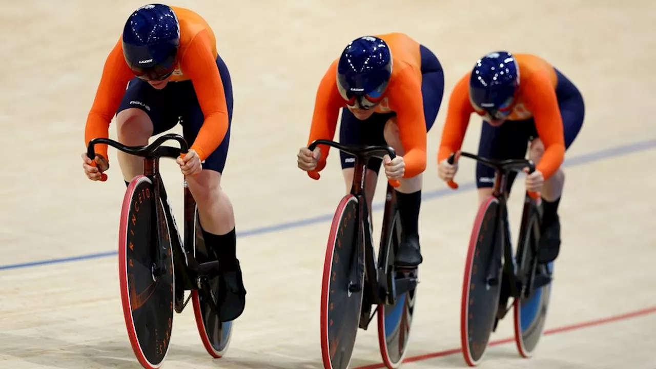 Teamsprinters zetten favorietenstatus kracht bij, vrouwen verliezen duel om brons