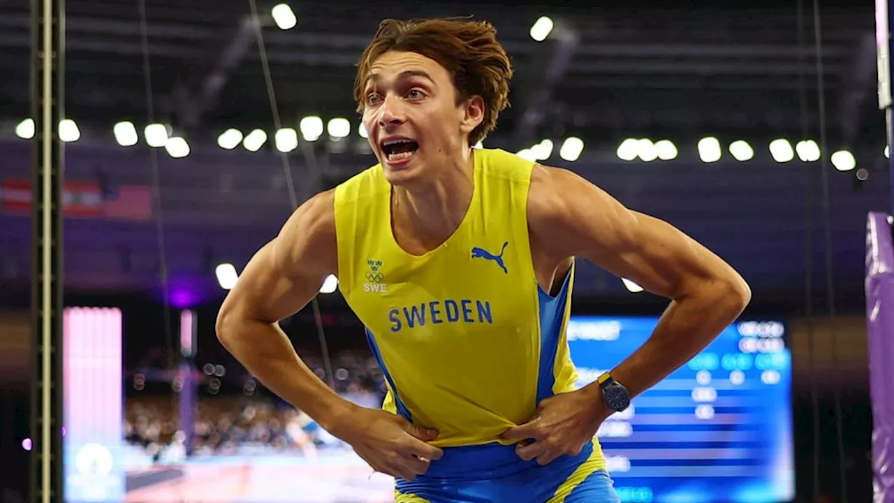 Polsstokhoogspringer Duplantis breekt weer wereldrecord, publiek uitzinnig