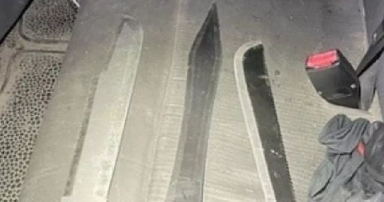 Armed police in Nottinghamshire stop van loaded with machetes