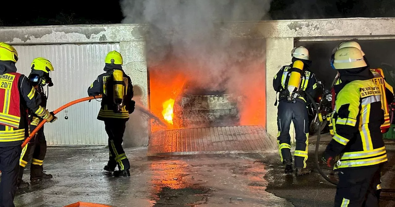 Feuer in Garage in Enger wirft weiter Fragen auf