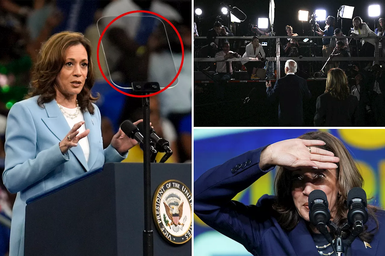 Kamala updates Joe's basement campaign — still hiding, now behind a Teleprompter