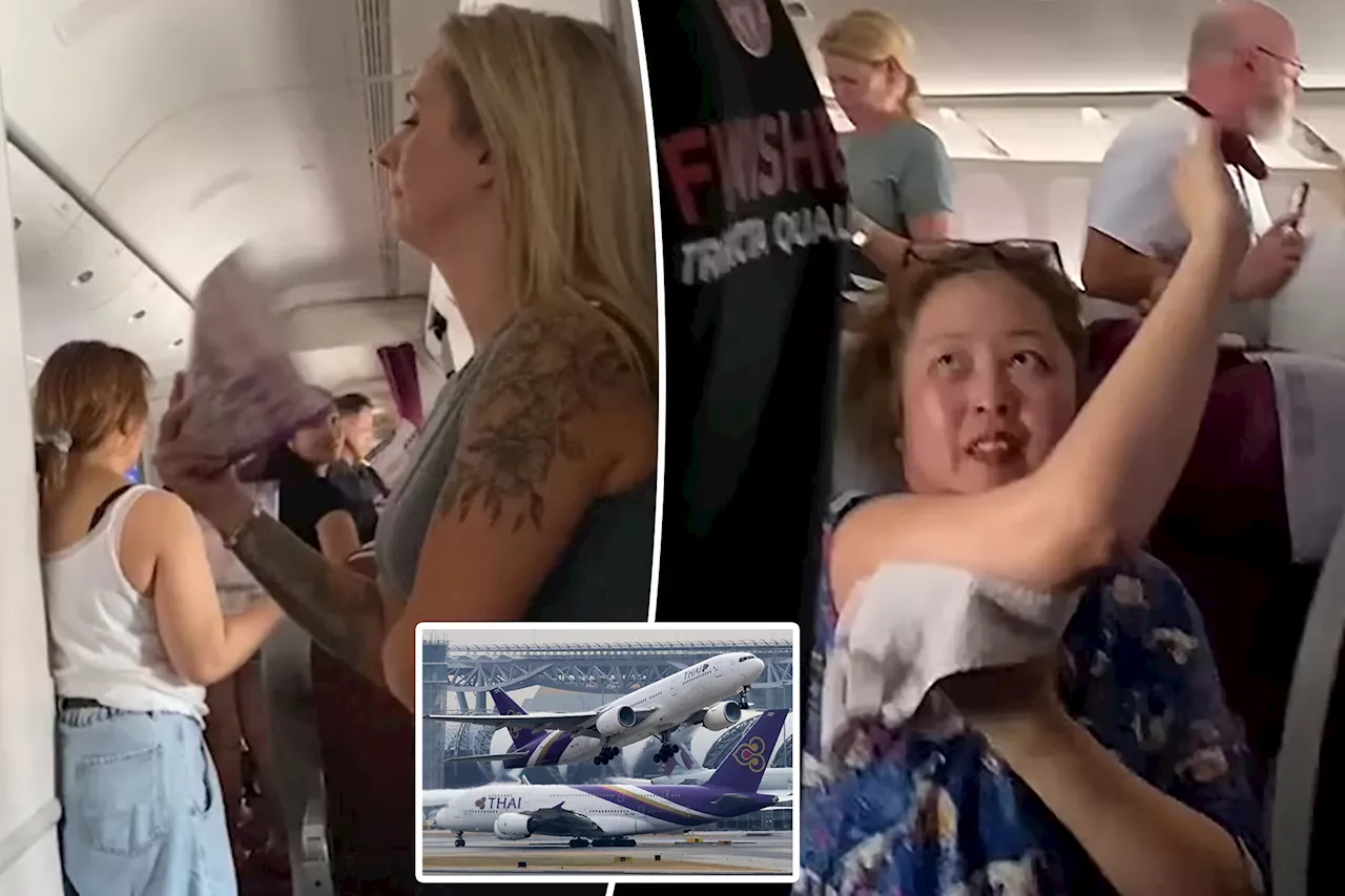 We got trapped in a sweltering 'sauna' airplane — we were so hot, we couldn't breathe