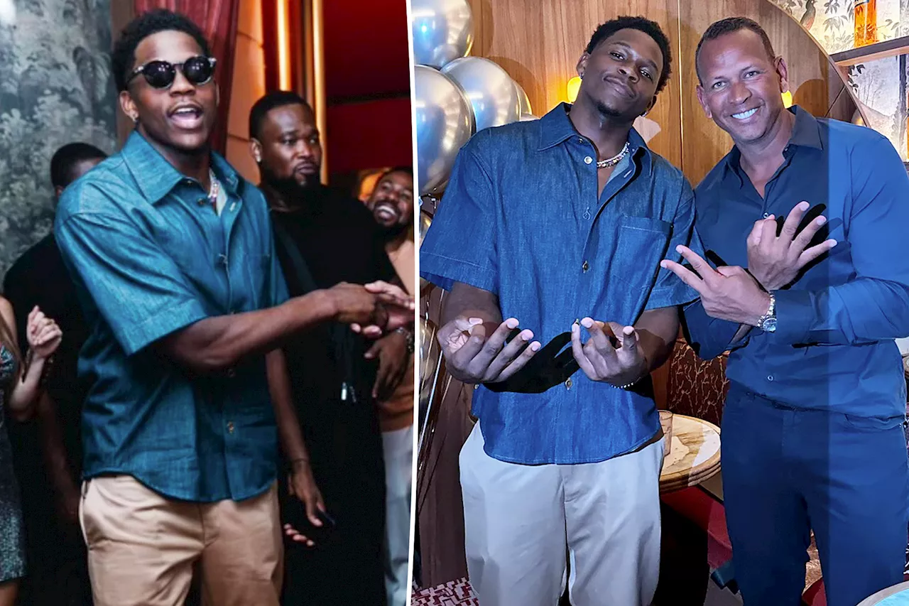 Olympics breakout Anthony Edwards has surprise 23rd birthday party in Paris with guests including Alex Rodriguez