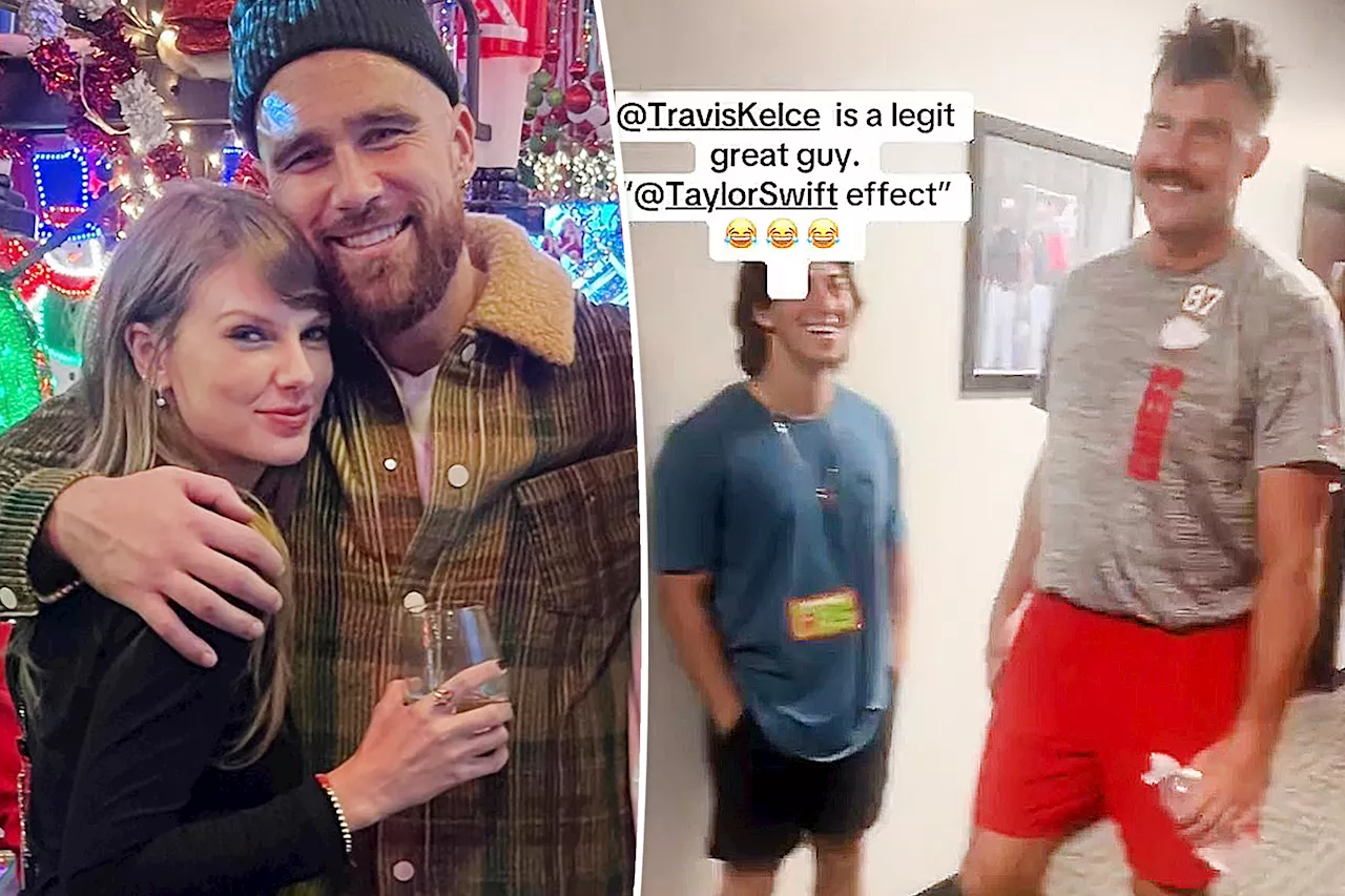 Travis Kelce jokes about 'Taylor Swift effect' during Kansas City Chiefs training camp