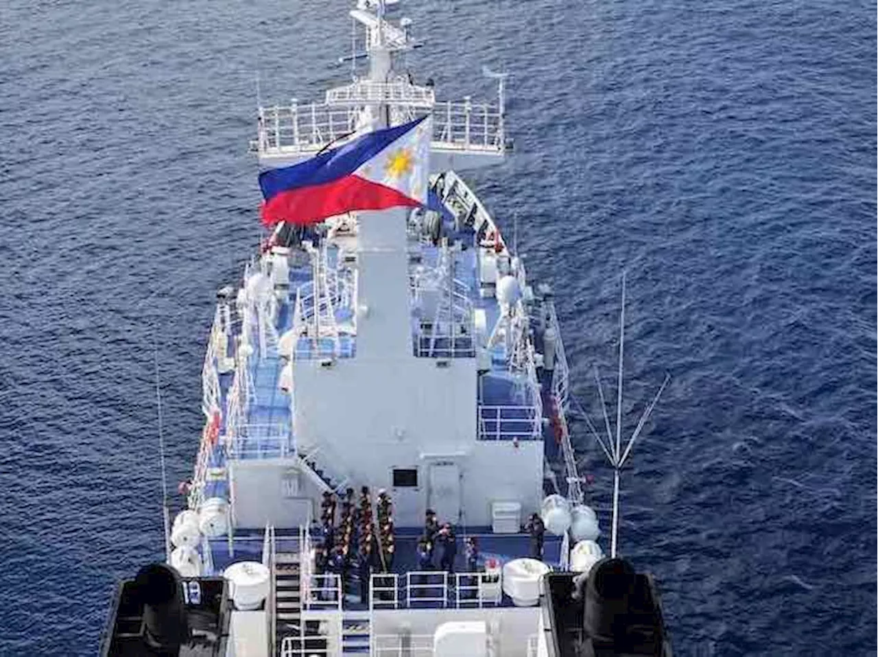 China coast guard monitors Philippine patrol boats in Sabina Shoal