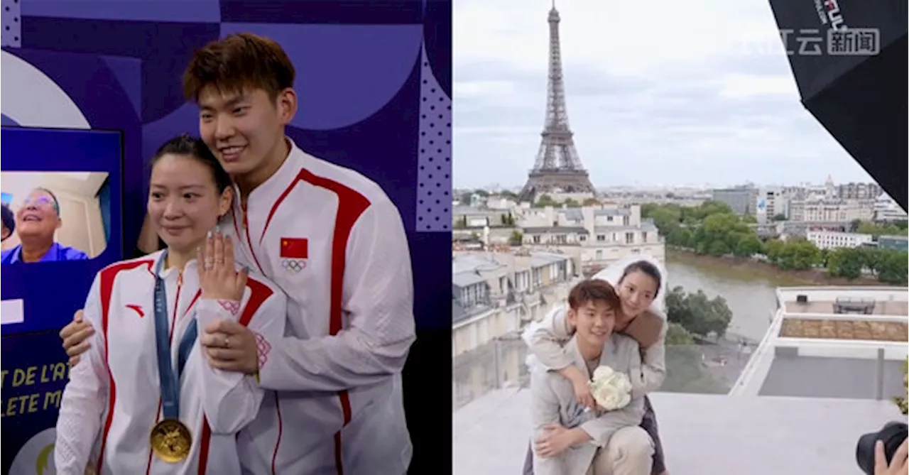 Chinese Badminton Players Go Viral For Paris Pre-Wedding Photos After Olympic Engagement