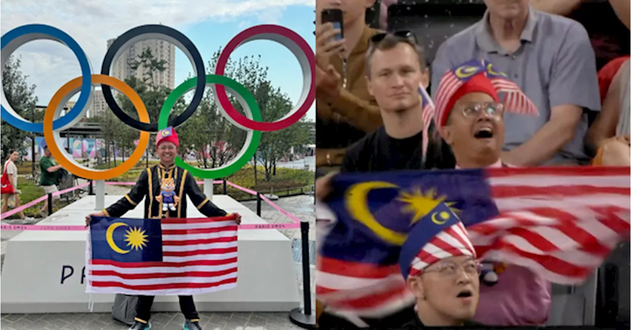 Malaysian Sports Super Fan Says He Spent RM12,000 To Support Athletes At Paris Olympics