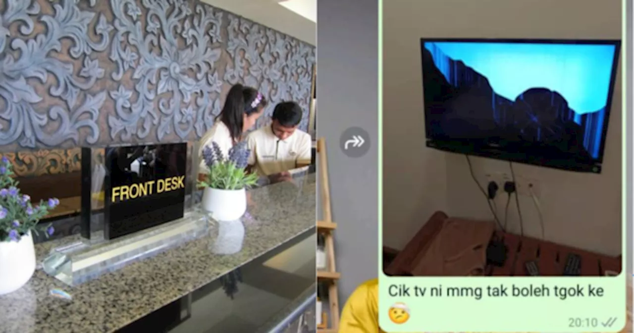 Pihak Hotel Minta Ganti Rugi Dakwa Pelanggan Rosakkan TV, Padahal Masa Check-In Dah Crack