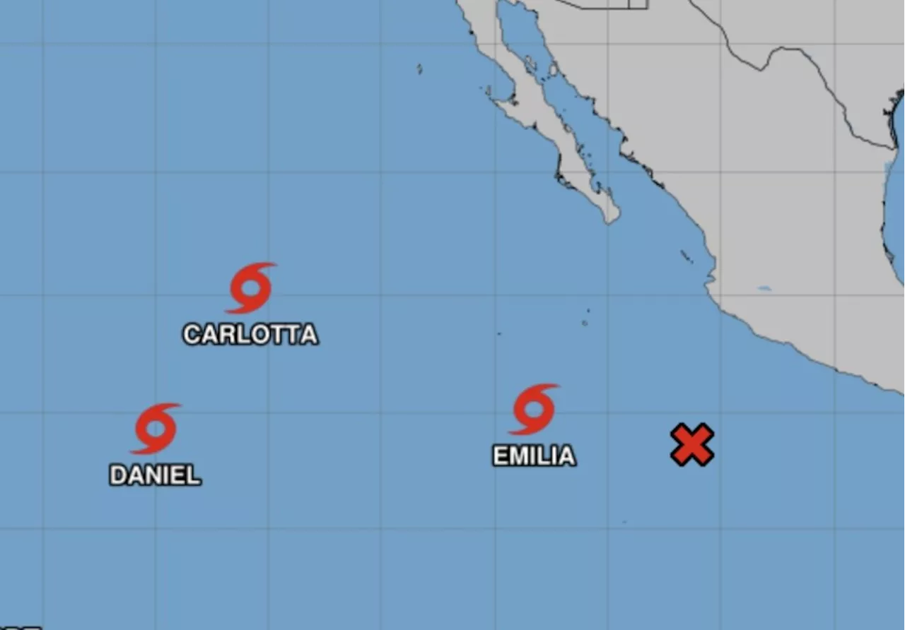 In a bit of an oddity, 3 tropical storms are swirling southwest of San Diego