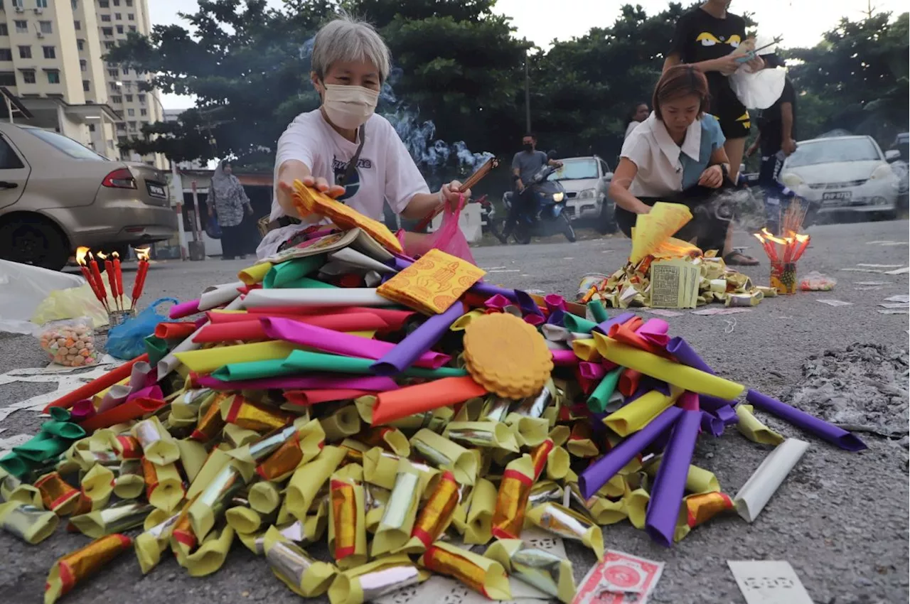 Hungry Ghost Festival begins in Penang, offerings laid out for spirits