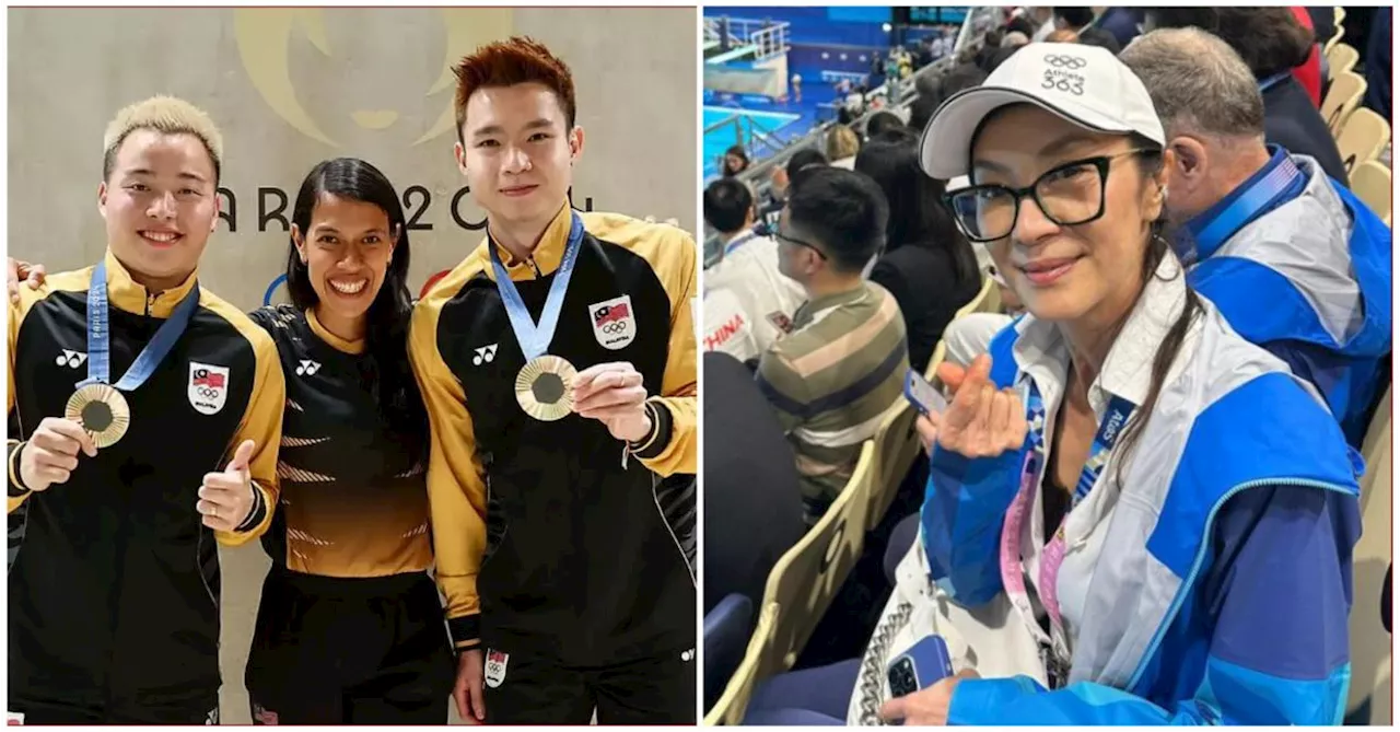 Michelle Yeoh, Nicol David congratulate Aaron-Wooi Yik for bronze win