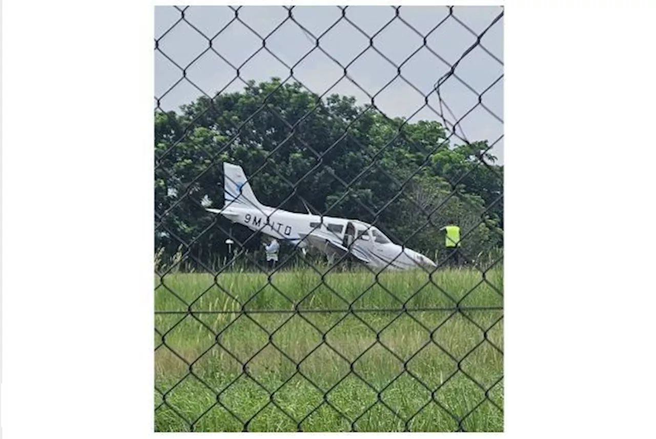 Training aircraft loses control during landing at Melaka Airport, pilot unharmed