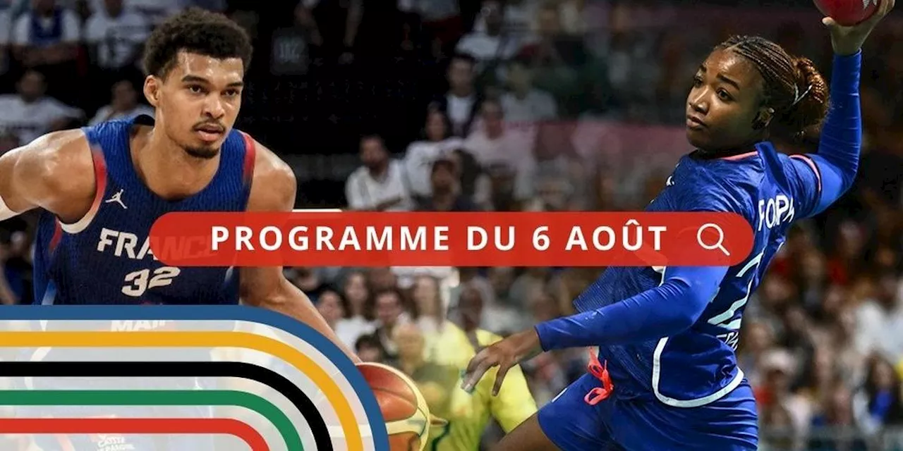 JO 2024. Wembanyama, basketteurs et handballeuses : les Français et le programme complet du mardi 6 août