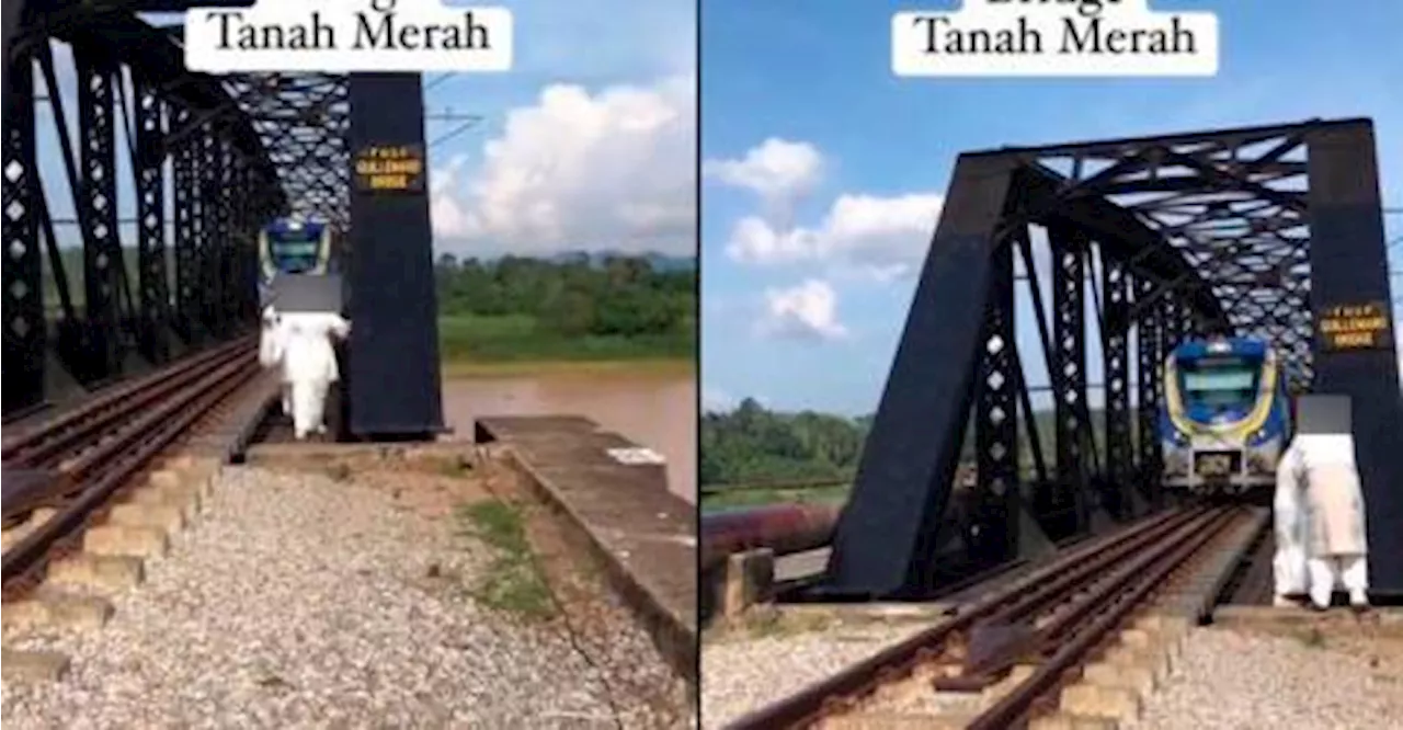 M’sian couple slammed for ignoring oncoming train in Kelantan