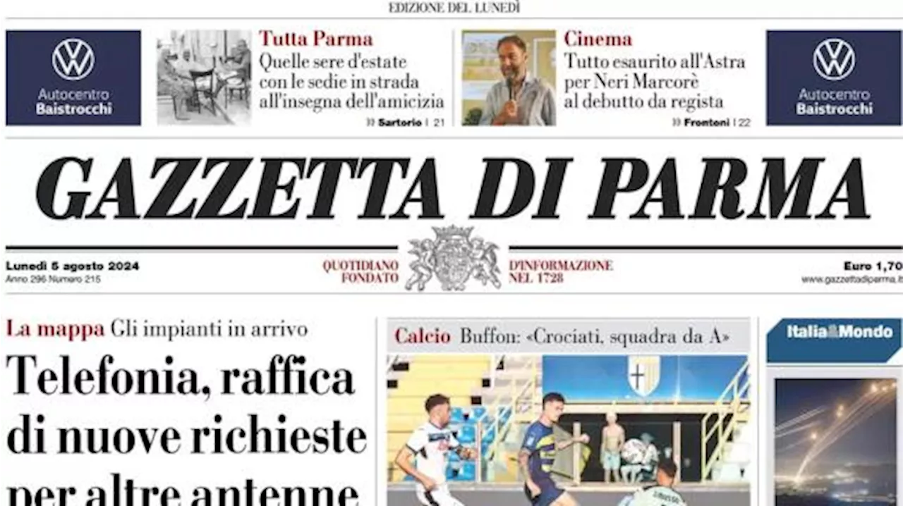 L'apertura della Gazzetta di Parma: 'Ritorno di SuperMan: Parma batte Atalanta'