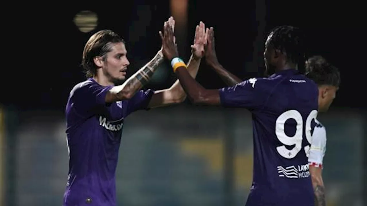 Tripletta di Kouame, a segno Pongracic e Colpani: la Fiorentina vince 7-2 contro il Grosseto