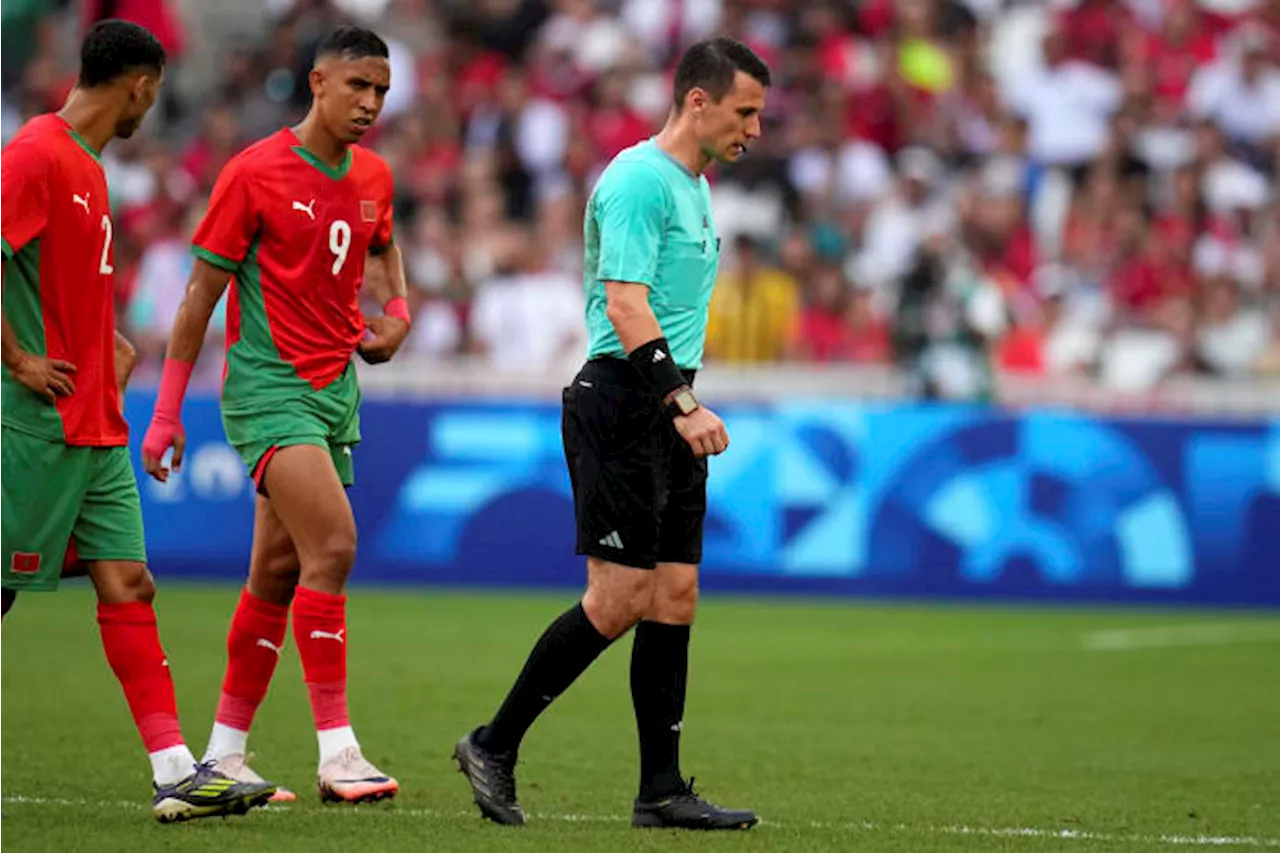 Referee injured in Morocco-Spain semifinal soccer game at Paris Olympics