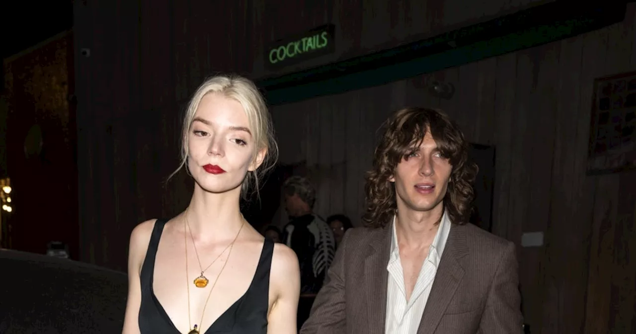 Anya Taylor-Joy Wears a Low-Cut Black Dress For 'Brat' Night Out With Husband