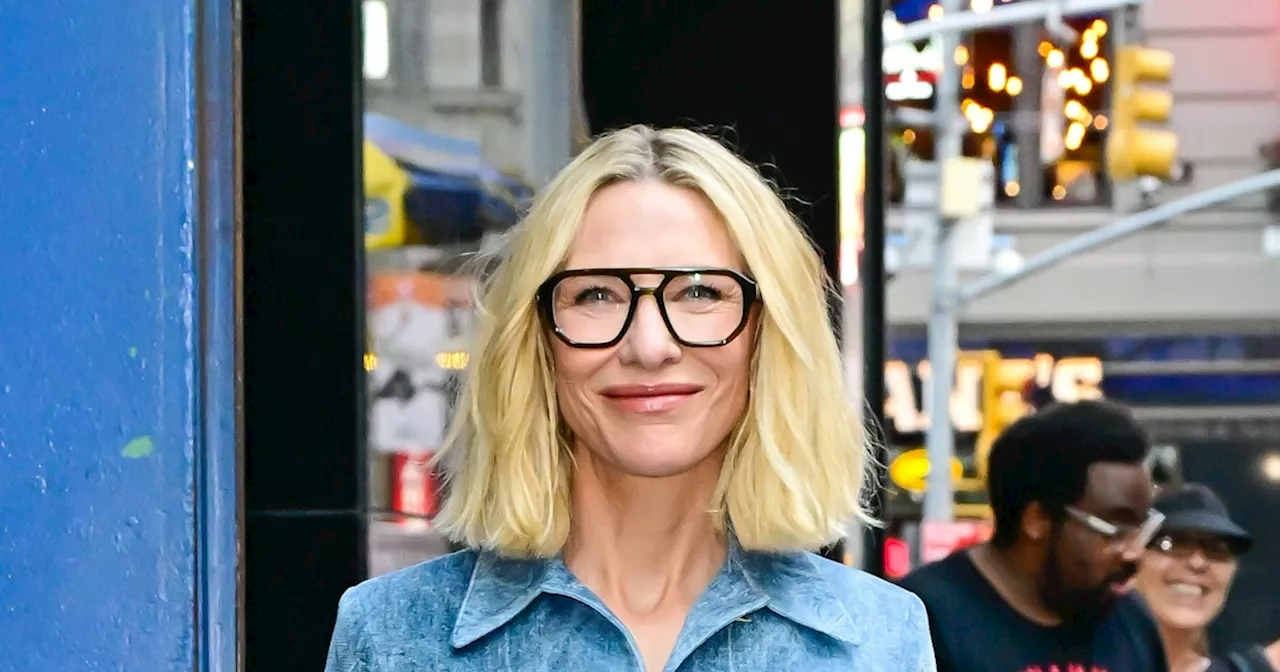 Cate Blanchett's Denim-on-Denim Power Suit Is Actually Made of Velvet