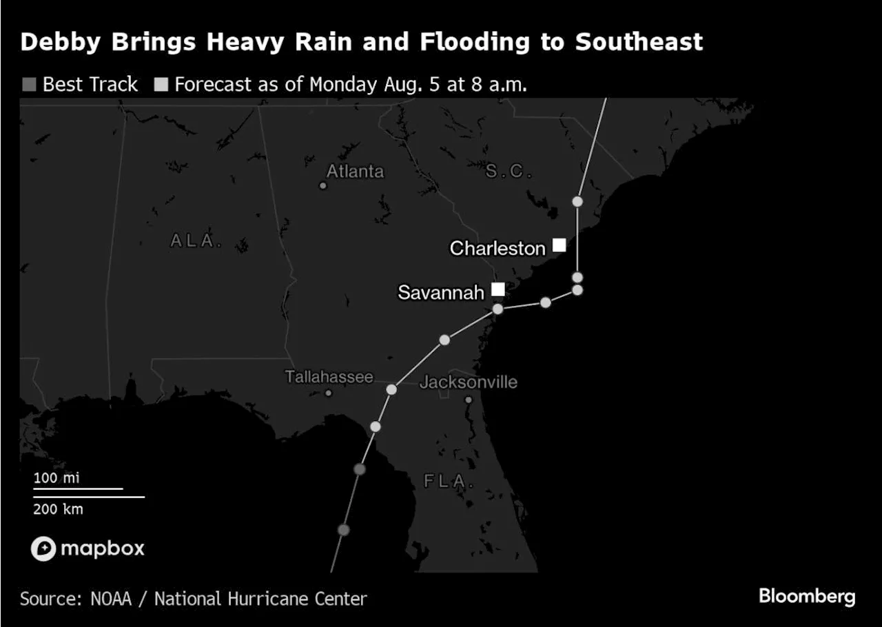 Storm Debby Threatens to Flood US East After Hitting Florida