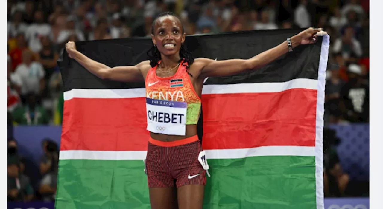 Kenya's 'smiling assassin' Chebet wins Olympic 5,000m gold