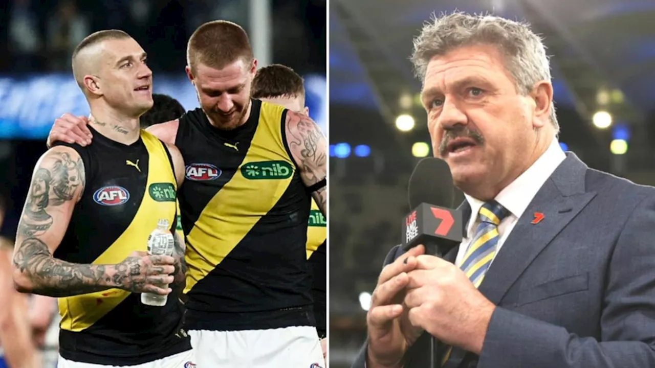 Extraordinary moment Brian Taylor predicted Dustin Martin’s sudden retirement after Richmond’s loss to Kangaroos