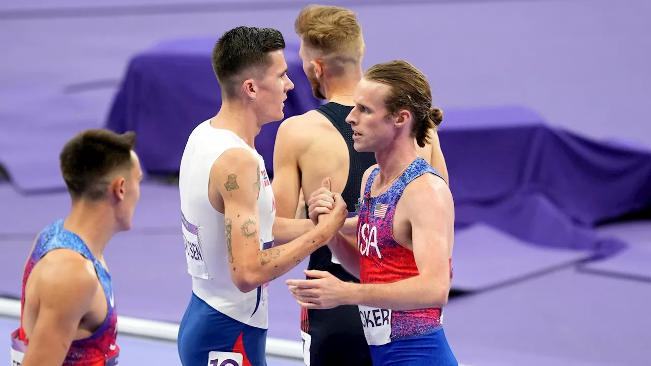 American Cole Hocker pulls Olympic shocker in men's 1,500, leaving Kerr and Ingebrigtsen behind