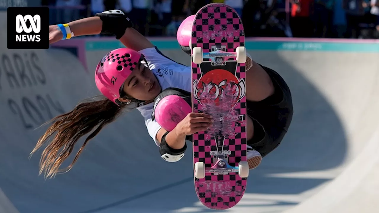 Paris Olympics: 14-year-old Arisa Trew wins skateboarding gold for Australia